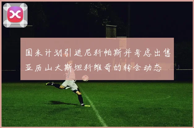 国米计划引进尼科帕斯并考虑出售亚历山大斯坦科维奇的转会动态
